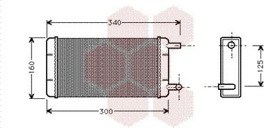 Van Wezel 30006108 - Scambiatore calore, Riscaldamento abitacolo autozon.pro