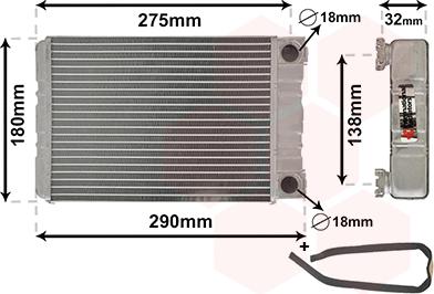 Van Wezel 30006312 - Scambiatore calore, Riscaldamento abitacolo autozon.pro