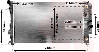 Van Wezel 30002460 - Radiatore, Raffreddamento motore autozon.pro