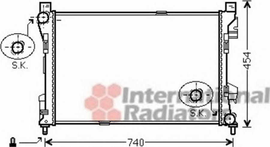 Van Wezel 30002463 - Radiatore, Raffreddamento motore autozon.pro