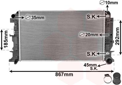 Van Wezel 30002403 - Radiatore, Raffreddamento motore autozon.pro