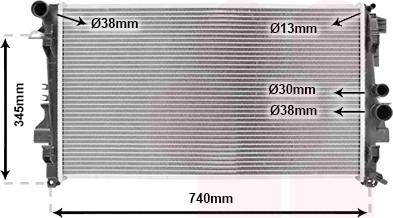 Van Wezel 30002356 - Radiatore, Raffreddamento motore autozon.pro