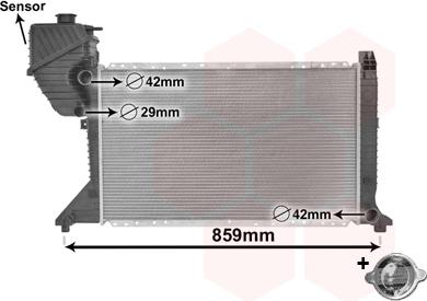 Van Wezel 30002300 - Radiatore, Raffreddamento motore autozon.pro