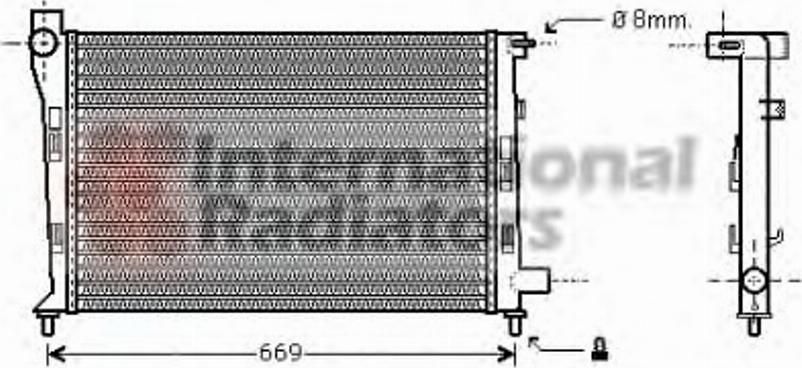 Van Wezel 30002281 - Radiatore, Raffreddamento motore autozon.pro