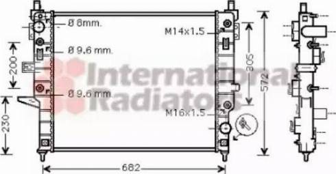 Van Wezel 30002332 - Radiatore, Raffreddamento motore autozon.pro