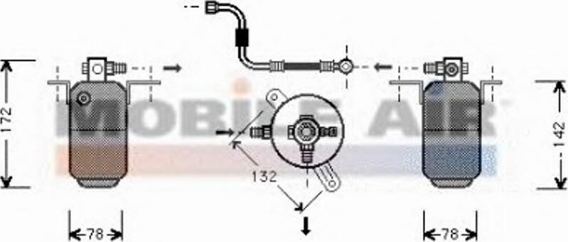 Van Wezel 3000D004 - Essiccatore, Climatizzatore autozon.pro