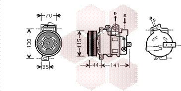 Van Wezel 3000K401 - Compressore, Climatizzatore autozon.pro