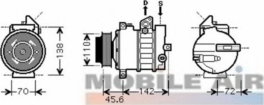 Van Wezel 30 00 K438 - Innesto elettromagnetico, Compressore clima autozon.pro