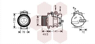 Van Wezel 3000K476 - Compressore, Climatizzatore autozon.pro