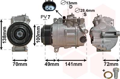 Van Wezel 3000K560 - Compressore, Climatizzatore autozon.pro