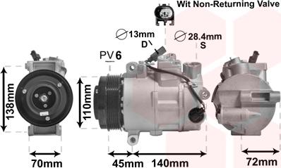 Van Wezel 3000K568 - Compressore, Climatizzatore autozon.pro