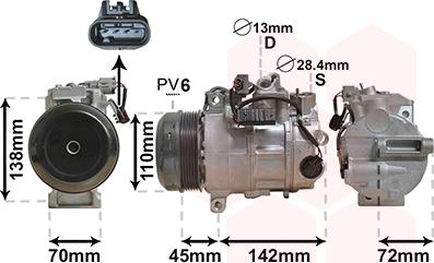 Van Wezel 3000K683 - Compressore, Climatizzatore autozon.pro