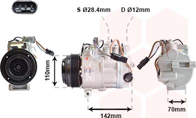 Van Wezel 3000K676 - Compressore, Climatizzatore autozon.pro