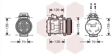 Van Wezel 3000K054 - Compressore, Climatizzatore autozon.pro