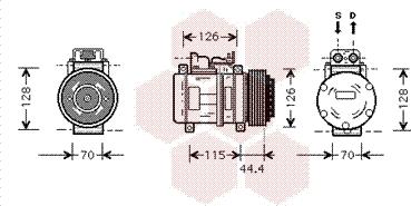 Van Wezel 3000K116 - Compressore, Climatizzatore autozon.pro