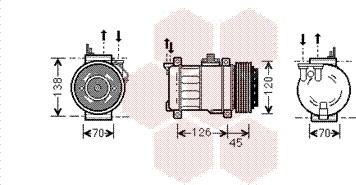 Van Wezel 3000K276 - Compressore, Climatizzatore autozon.pro