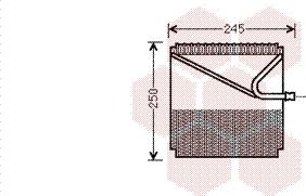 Van Wezel 3000V454 - Evaporatore, Climatizzatore autozon.pro