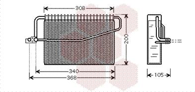 Van Wezel 3000V381 - Evaporatore, Climatizzatore autozon.pro