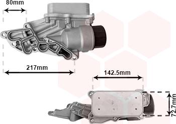 Van Wezel 30013688 - Radiatore olio, Olio motore autozon.pro