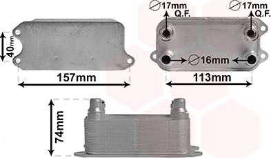 Van Wezel 30013702 - Radiatore olio, Cambio automatico autozon.pro