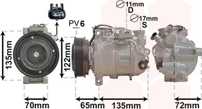 Van Wezel 3001K705 - Compressore, Climatizzatore autozon.pro