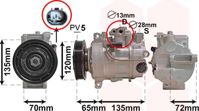 Van Wezel 3001K703 - Compressore, Climatizzatore autozon.pro