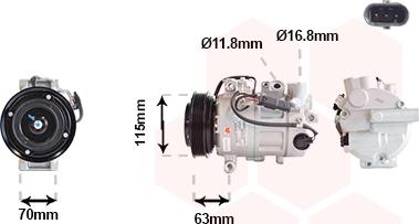 Van Wezel 3001K727 - Compressore, Climatizzatore autozon.pro