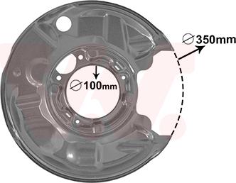 Van Wezel 3032374 - Lamiera paraspruzzi, Disco freno autozon.pro