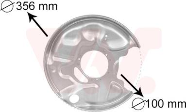 Van Wezel 3029374 - Lamiera paraspruzzi, Disco freno autozon.pro