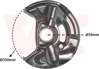 Van Wezel 3029371 - Lamiera paraspruzzi, Disco freno autozon.pro