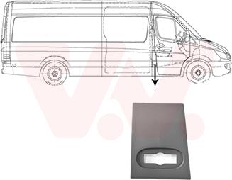 Van Wezel 3077418 - Modanatura decorativa / protettiva, Fiancata autozon.pro