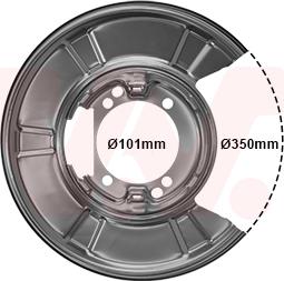 Van Wezel 3077371 - Lamiera paraspruzzi, Disco freno autozon.pro