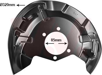 Van Wezel 3391374 - Lamiera paraspruzzi, Disco freno autozon.pro