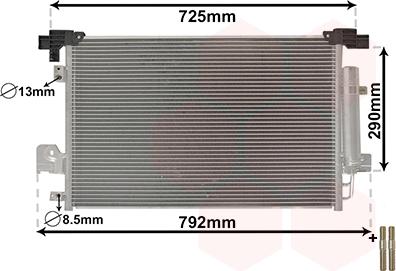 Van Wezel 32005210 - Condensatore, Climatizzatore autozon.pro