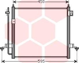 Van Wezel 32005239 - Condensatore, Climatizzatore autozon.pro