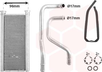 Van Wezel 32006289 - Scambiatore calore, Riscaldamento abitacolo autozon.pro