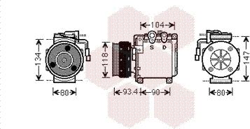 Van Wezel 3200K212 - Compressore, Climatizzatore autozon.pro