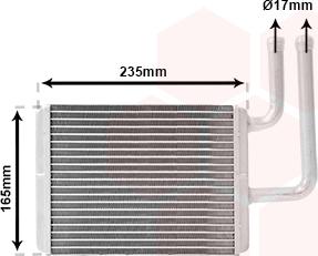 Van Wezel 32016700 - Scambiatore calore, Riscaldamento abitacolo autozon.pro