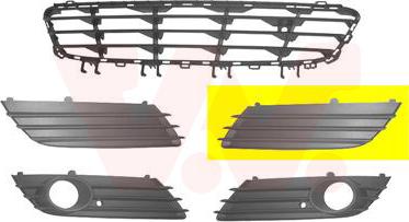 Van Wezel 3745591 - Griglia di ventilazione, Paraurti autozon.pro