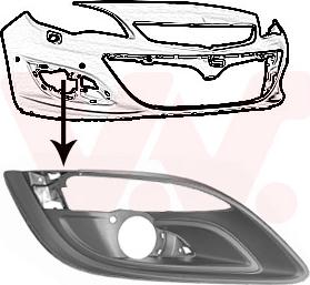 Van Wezel 3753592 - Griglia di ventilazione, Paraurti autozon.pro