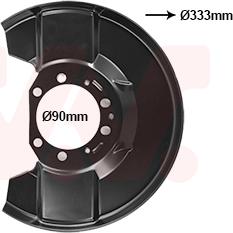 Van Wezel 3769371 - Lamiera paraspruzzi, Disco freno autozon.pro