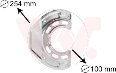 Van Wezel 3766371 - Lamiera paraspruzzi, Disco freno autozon.pro