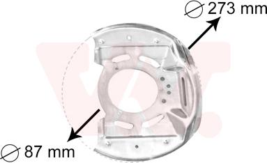 Van Wezel 3763371 - Lamiera paraspruzzi, Disco freno autozon.pro