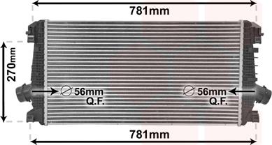 Van Wezel 37004550 - Intercooler autozon.pro