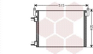 Van Wezel 37005452 - Condensatore, Climatizzatore autozon.pro