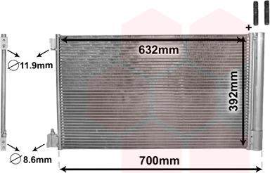 Van Wezel 37005478 - Condensatore, Climatizzatore autozon.pro