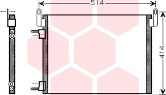 Van Wezel 37005587 - Condensatore, Climatizzatore autozon.pro