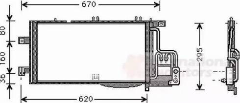 Van Wezel 37005370 - Condensatore, Climatizzatore autozon.pro