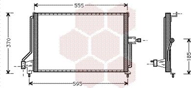 Van Wezel 37005209 - Condensatore, Climatizzatore autozon.pro