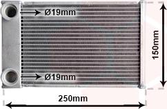 Van Wezel 37006656 - Scambiatore calore, Riscaldamento abitacolo autozon.pro